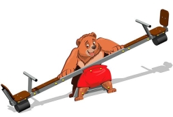 Качалка-балансир Мишка У1 КЧ090 для детской площадки Качалка-балансир Мишка У1 КЧ090 для детской площадки