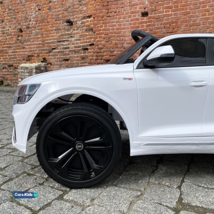 Электромобиль Audi Q8 BBH-1187 белый, фото 2