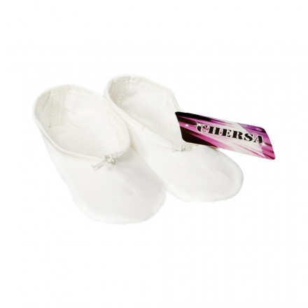 Балетки концертные, текстиль белый (38-42), фото 1