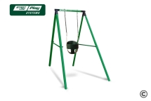 Качели SLP SYSTEMS 1 секция + Пластиковое сиденье для качели с фиксацией зеленое