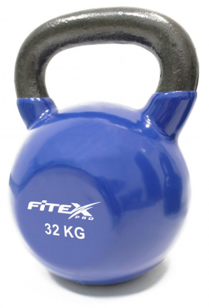 Гиря в виниловой оболочке 32 кг FITEX PRO, фото 1