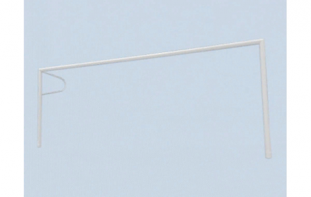 Ворота футбольные с консолью для сетки 5х2 м круглая труба D 89 мм, фото 1