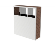 Урна парковая «Гамма» x3 для раздельного сбора мусора Урна парковая «Гамма» x3 для раздельного сбора мусора