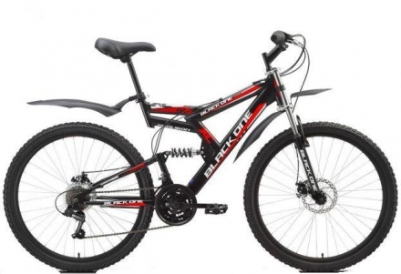 Велосипед Black One Hooligan Fs Disc черно-красный 21&quot;, фото 1
