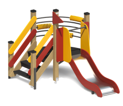 Детская горка Грация Малая ГР-21 H=600 для игровой площадки, фото 1 Детская горка Грация Малая ГР-21 H=600 для игровой площадки, фото 1