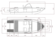 Алюминиевая лодка ALUTON 430DC