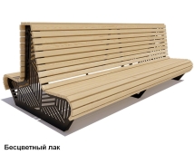 Скамейка уличная Кисловодск, Лиственница 1,5 м