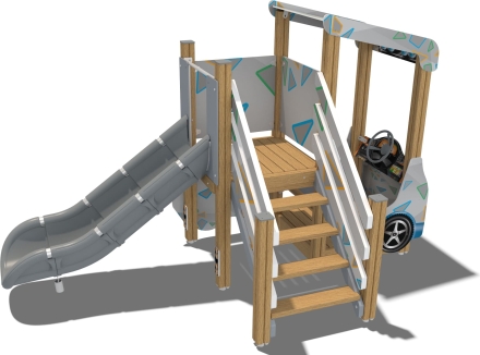 Игровой макет Машинка Акселератор МД102.00.1 для детской площадки, фото 2