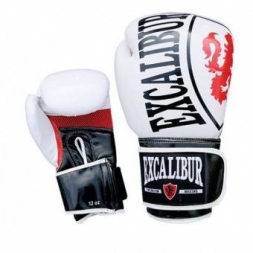 Перчатки боксерские Excalibur 8004-02 White/Black/Red PU