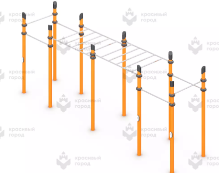 Воркаут «6 турников и рукоход классический двойной», фото 1