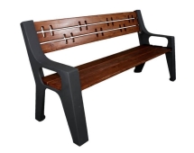 Скамейка чугунная Казань, Лиственница 2 м