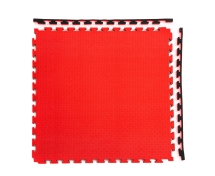 Будо-мат, 100 x 100 см, 25 мм, цвет чёрно-красный